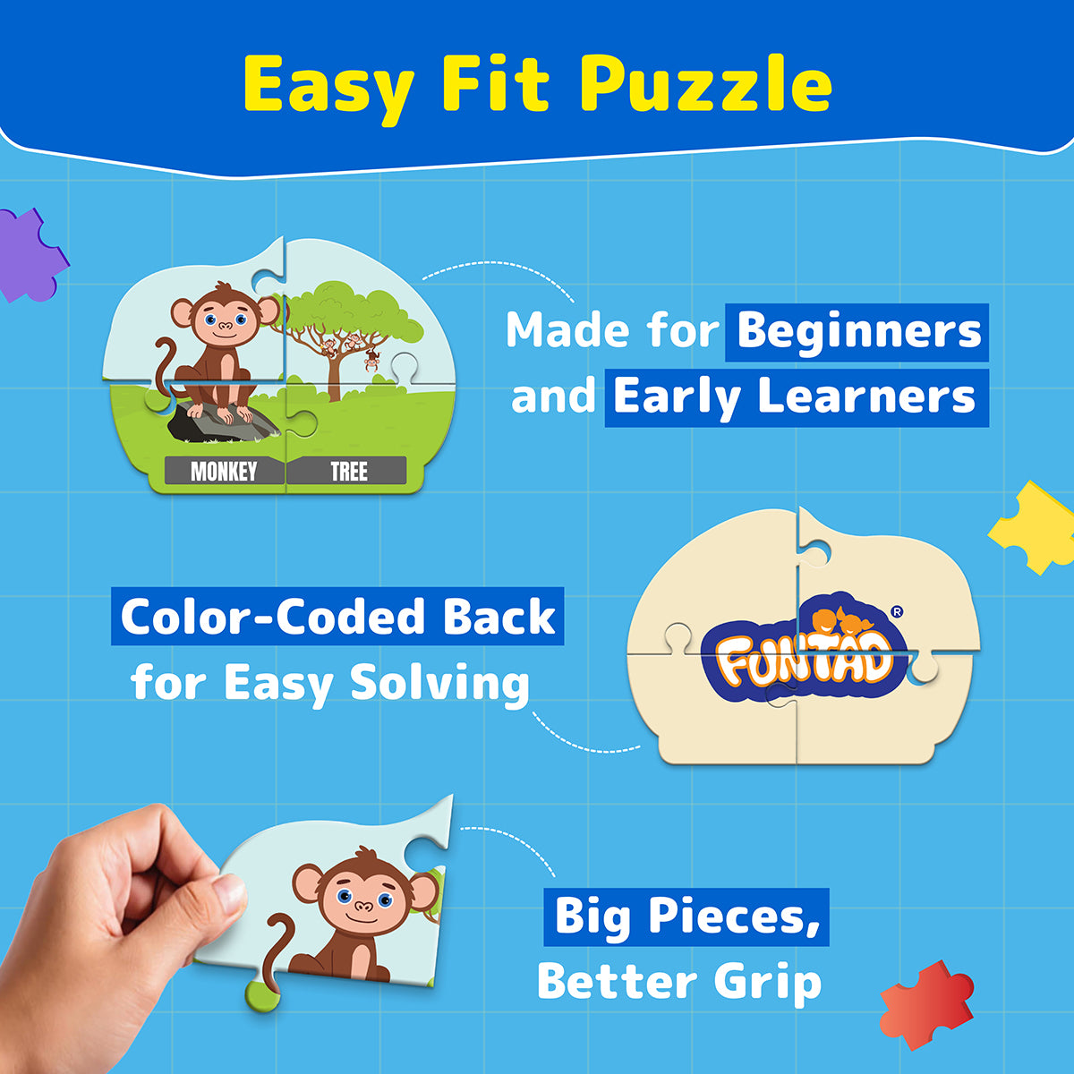 Puzzle Up - Learn Animal Homes | 10-in-1 Entry Level Educational Puzzle (Ages 3-6 yrs)