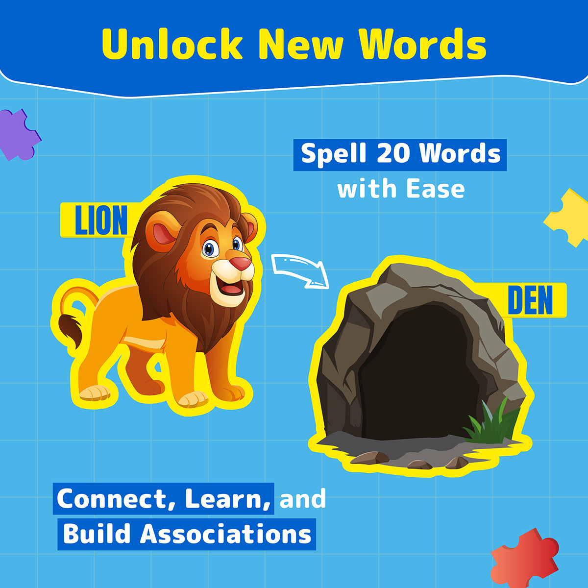 Puzzle Up - Learn Animal Homes | 10-in-1 Entry Level Educational Puzzle (Ages 3-6 yrs)