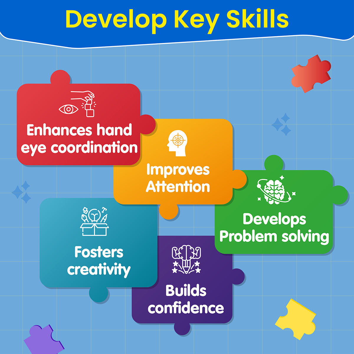 Puzzle Up - Learn Professions | 10-in-1 Entry Level Educational Puzzle (Ages 3-6 yrs)