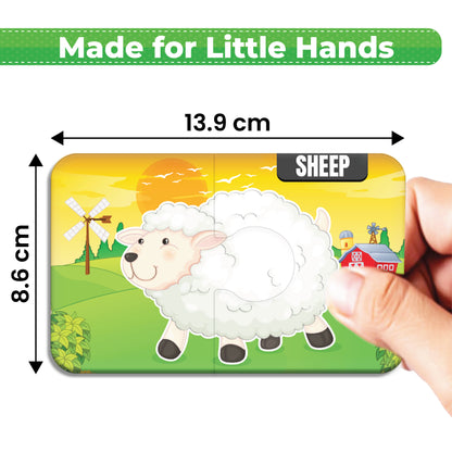 My Starter Puzzle - Animals | 2-Piece Educational Jigsaw Puzzle, Set of 20 (Ages 2-4 yrs)