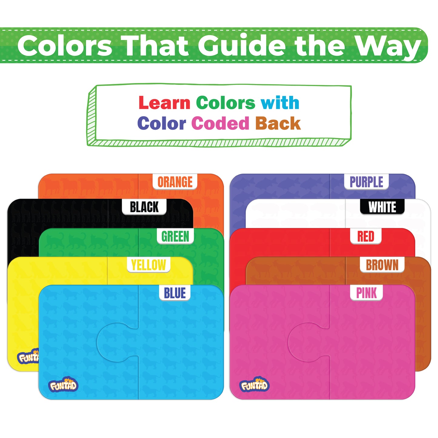 My Starter Puzzle - Animals | 2-Piece Educational Jigsaw Puzzle, Set of 20 (Ages 2-4 yrs)