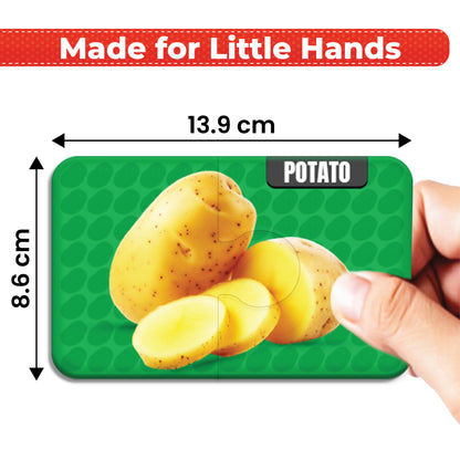 My Starter Puzzle - Vegetables | 2-Piece Educational Jigsaw Puzzle, Set of 20 (Ages 2-4 yrs)