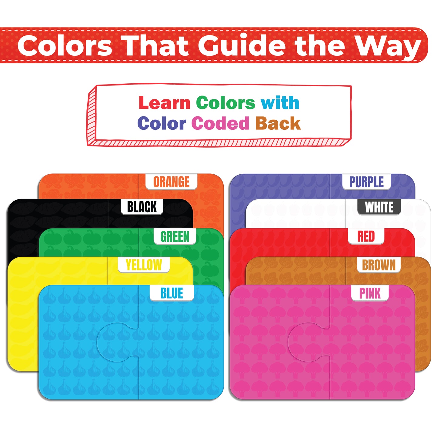 My Starter Puzzle - Vegetables | 2-Piece Educational Jigsaw Puzzle, Set of 20 (Ages 2-4 yrs)