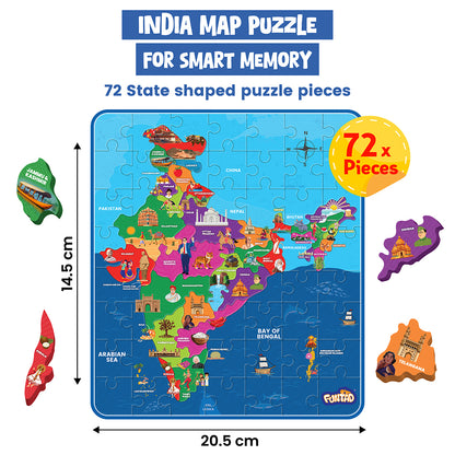 Roll N Seek Puzzle - India Map
